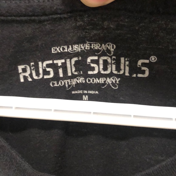 Rustic Souls Star Button Up Tee Shirt - Picture 3 of 4